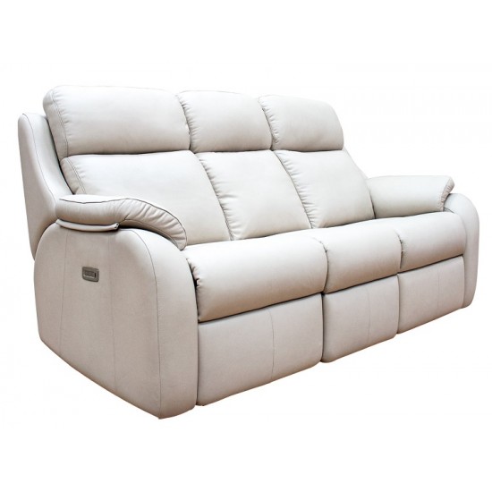 G Plan Kingsbury 3 Seater Power Recliner Sofa with Adjustable Headrest & Lumbar