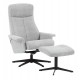 G Plan Lukas Manual Swivel Recliner Chair & Footstool 