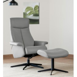 G Plan Lukas Manual Swivel Recliner Chair & Footstool 