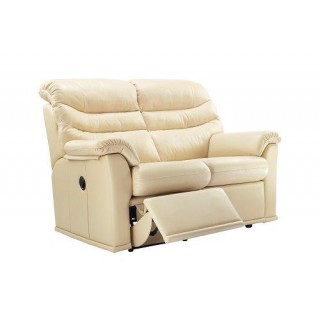 2 seater cream leather recliner sofa online