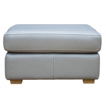 G Plan Seattle Footstool in Leather - Fixed Top