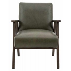 Gallery Direct Neyland Armchair - Heritage Green (leather)