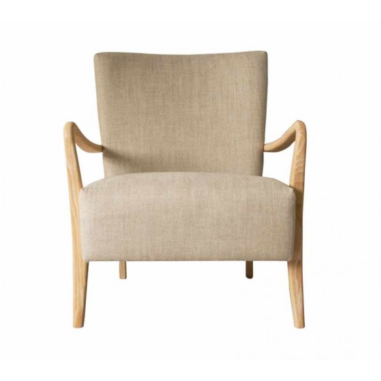 Gallery Direct Chedworth Accent Chair in Natural Linen