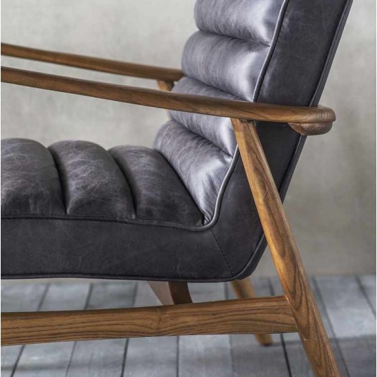 Gallery Direct Datsun Accent Chair in Antique Ebony