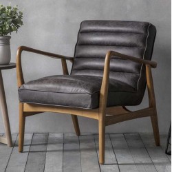 Gallery Direct Datsun Accent Chair in Antique Ebony