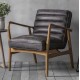 Gallery Direct Datsun Accent Chair in Antique Ebony