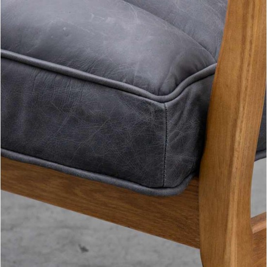 Gallery Direct Datsun Accent Chair in Antique Ebony