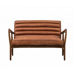 Gallery Direct Datsun Sofa in Vintage Brown 