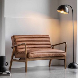 Gallery Direct Datsun Sofa in Vintage Brown 