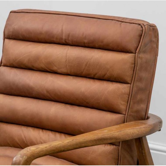 Gallery Direct Datsun Accent Chair in Vintage Brown