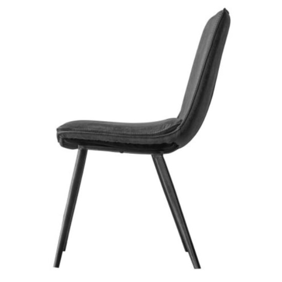 Gallery Direct Hinks Dining Chair - Grey - Price for a Pack of 2 Gallery Direct Hinks Dining Chair - Grey - Price for a Pack of 2