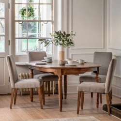 Gallery Direct Highgrove Extending Round Dining Table