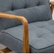 Gallery Direct Humber Accent Chair in Dark Grey Fabric