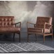 Gallery Direct Humber Accent Chair in Vintage Brown