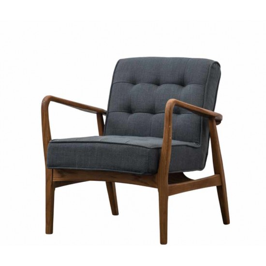 Gallery Direct Humber Accent Chair in Dark Grey Fabric