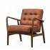 Gallery Direct Humber Accent Chair in Vintage Brown