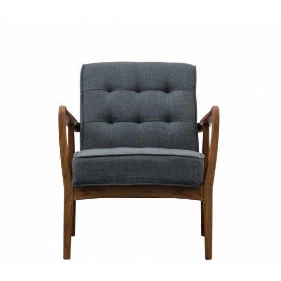 Gallery Direct Humber Accent Chair in Dark Grey Fabric