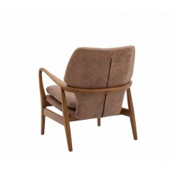 Gallery Direct Jensen Accent Chair in Brown Leather