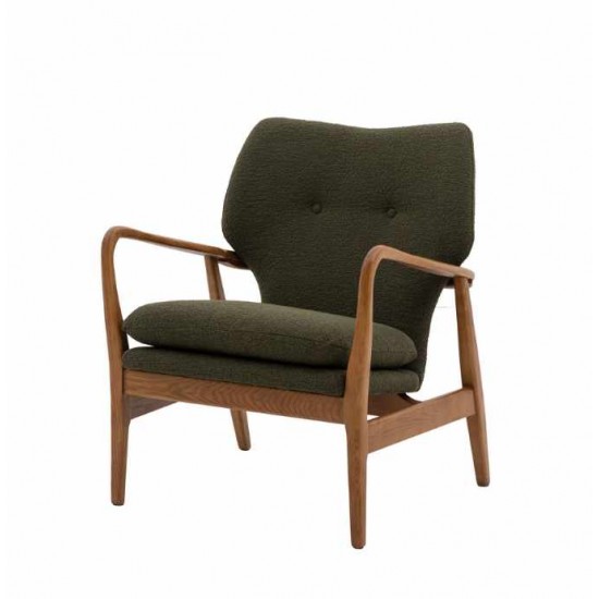 Gallery Direct Jensen Accent Chair in Green Fabric
