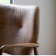 Gallery Direct Jensen Accent Chair in Brown Leather