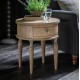 Gallery Direct Mustique Round Side Table with Drawer