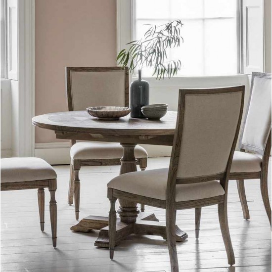 Gallery Direct Mustique Round Extending Dining Table 