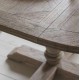 Gallery Direct Mustique Round Extending Dining Table 