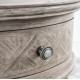 Gallery Direct Mustique Round Side Table with Drawer