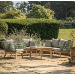 Gallery Direct Cataldo Lounge Set - Green or Natural colour