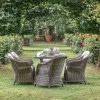 Bordeaux Oblong Table & 6 Chairs - Grey