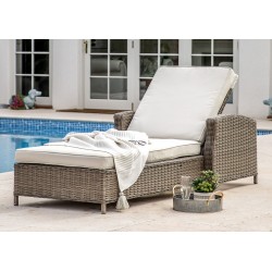 Cannes Lounger - Natural Brown