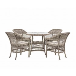 Lille Round Table & 4 Chairs 