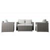 Rennes Sofa, Chairs & Coffee Table Set - Grey