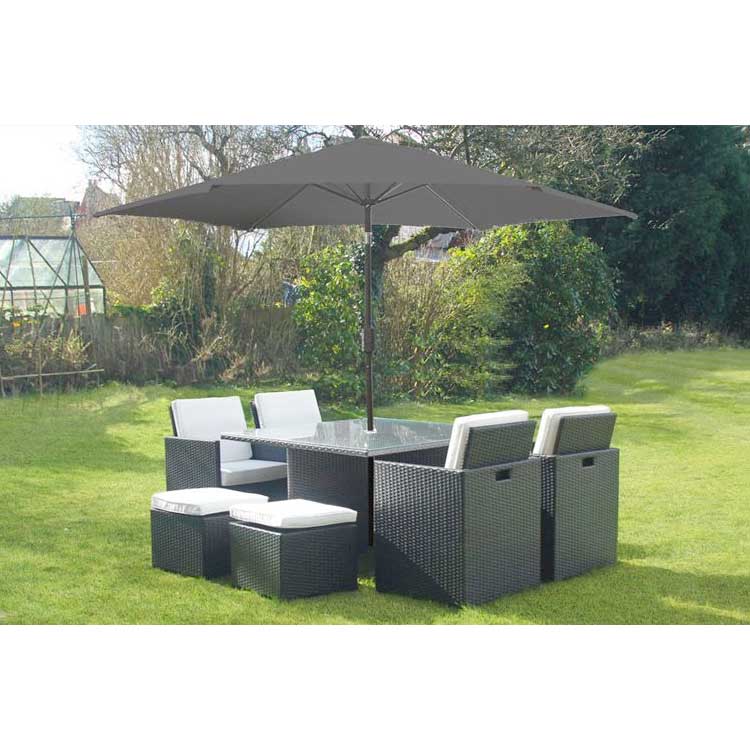 Cube Garden Furniture With Parasol Up To 67 Off Pcyredes Com - Rattan Patio Furniture With Parasol