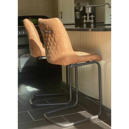 Habufa 48593 Armin Bar Stool - Cognac Habufa 48593 Armin Bar Stool - Cognac