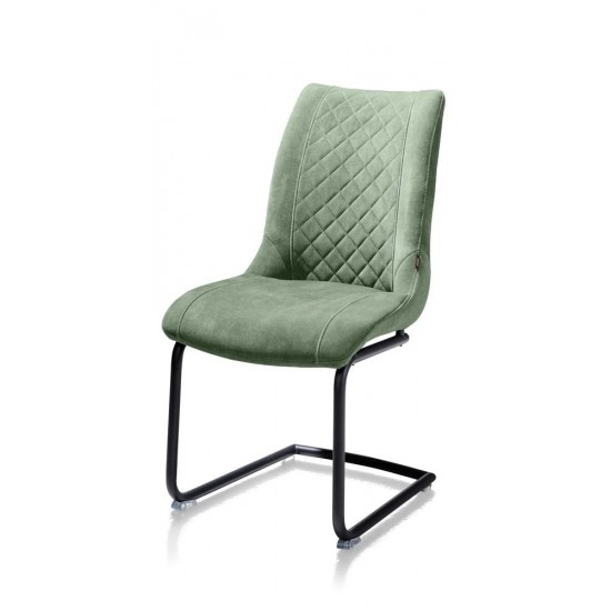 Habufa 22441 Armin Plush Velvet Dining Chair - Olive