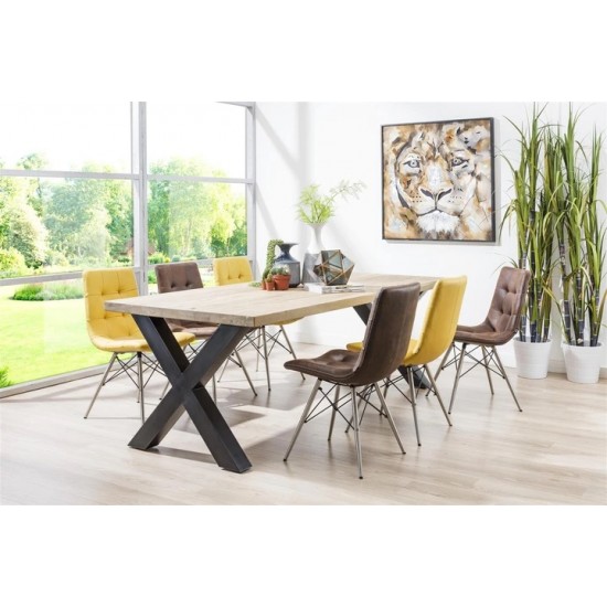 Habufa Metalox 36426 Large Fixed Top Dining Table (230cm Long) 