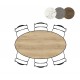 Habufa Masura 45785 Ellipse Dining Table - 180cm long 