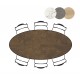 Habufa Masura 45786 Ellipse Dining Table - 220cm long