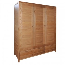 Ercol Bosco 1366 Three Door Wardrobe - SPRING PROMO PRICE - ENDS 26th MAY! - FREE LOVE TO SHOP VOUCHERS FOR ALL ORDERS PLACED THIS MONTH. 