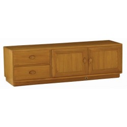 Ercol 3831 Windsor Wide IR TV Media Unit  - FREE LOVE TO SHOP VOUCHERS FOR ALL ORDERS PLACED THIS MONTH. 