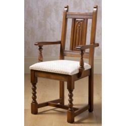 2287 Wood Bros Old Charm Aldeburgh Carver Chair in Fabric