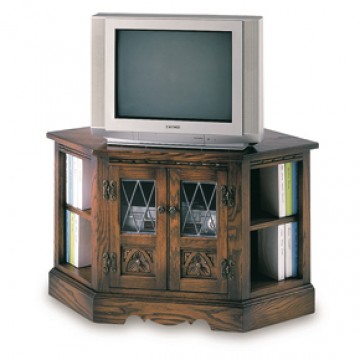 2441 Wood Bros Old Charm Corner Video Cabinet