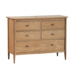 Ercol Teramo 2683 5 Drawer Wide Chest - IN STOCK AND AVAILABLE WITH FREE DELIVERY  - FREE LOVE TO SHOP VOUCHERS FOR ALL ORDERS PLACED THIS MONTH. 