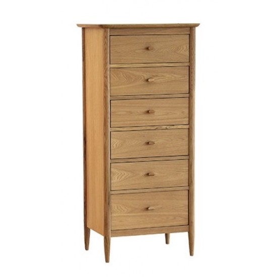 Ercol Teramo 2685 6  Drawer Tall Chest - IN STOCK AND AVAILABLE