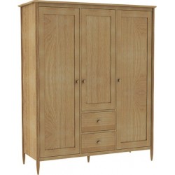 Ercol Teramo 2687 3 Door Wardrobe  - FREE LOVE TO SHOP VOUCHERS FOR ALL ORDERS PLACED THIS MONTH. 