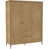 Ercol Teramo 2687 3 Door Wardrobe  - FREE LOVE TO SHOP VOUCHERS FOR ALL ORDERS PLACED THIS MONTH. 