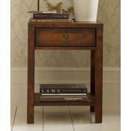 Balmoral 1 Drawer Side Table - IN STOCK AND AVAILABLE IN CHESTNUT FINISH