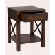 Balmoral 1 Drawer Side Table - IN STOCK AND AVAILABLE IN CHESTNUT FINISH