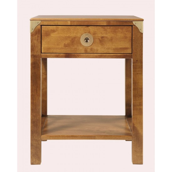 Balmoral 1 Drawer Side Table - IN STOCK AND AVAILABLE IN CHESTNUT FINISH